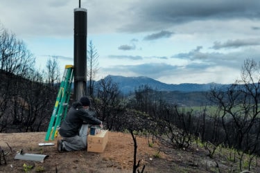 Sonoma County, CA installation of flood warning system post-wildfires