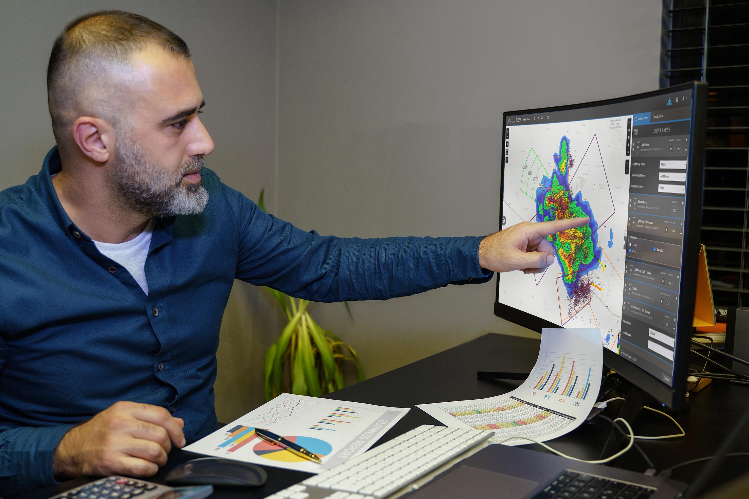 Operations leaders can use Sferic maps to track lightning in real time.