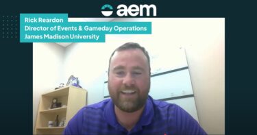 Rick Reardon of James Madison University smiles as he thinks about meteorological services from AEM