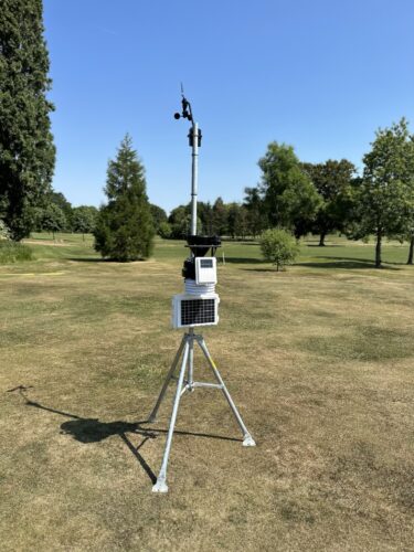 Davis weather station on golf course